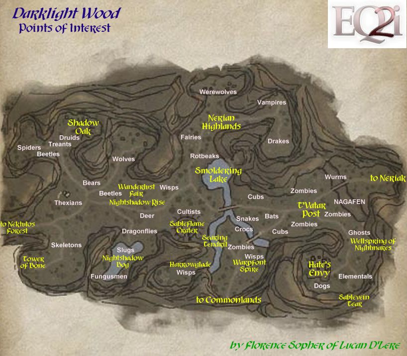 EverQuest 2 Butcher Block Map