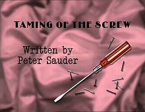 Tamingofthescrew