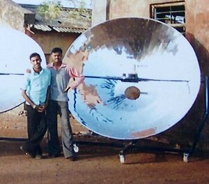 Community solar cooker 2007