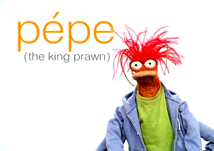 pepe the king prawn plush toy