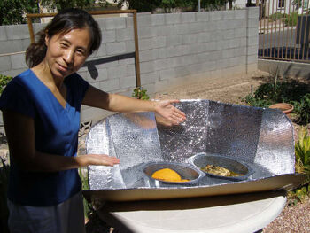 Shuangying Lu with cooker