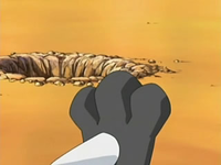 EP537 Lucario detectando el aura de Chimchar