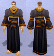 Death Speaker Robes, Snow Background, Human Male