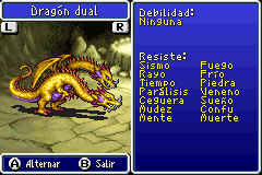 Estadisticas Dragon Dual 2
