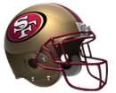 San francisco 49ers helmet