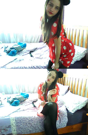 Me dressed as minnie mouse.