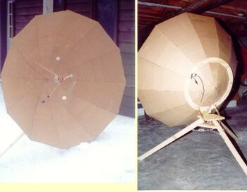 Cardboard parabola plans
