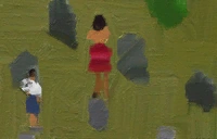 Cuadro LS3 Elvira y Casandra llorando