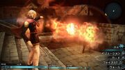 Final-fantasy-type-0 using fire