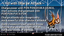 Hit w charge attack