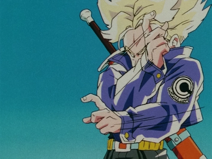 trunks attacks vegeta