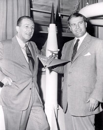Walt Disney and Dr Wernher von Braun