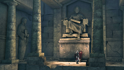 PTemple Entrance Ezio and Leonardo