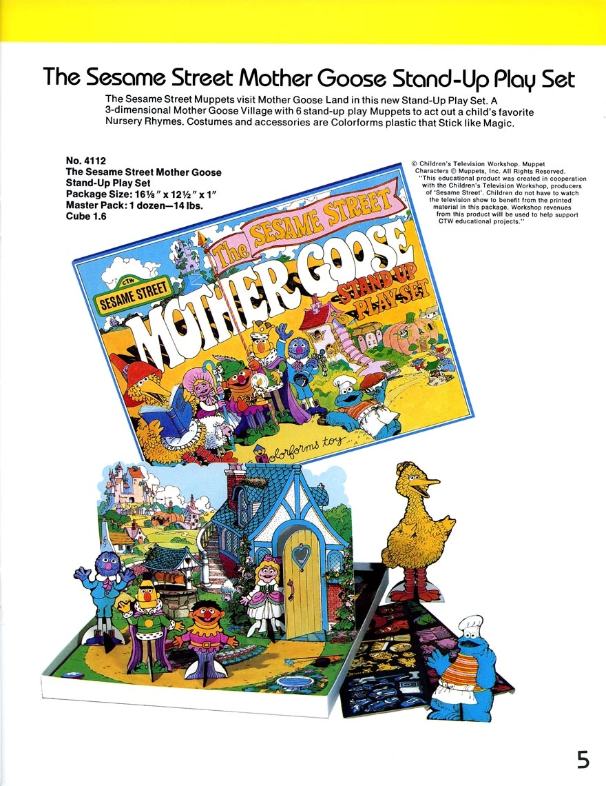 The Sesame Street Mother Goose StandUp Play Set Muppet Wiki