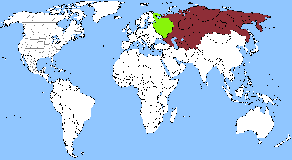 map of russia world war 1