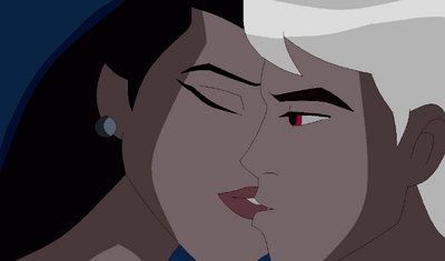 Elena y albedo beso