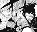 Natsu y Gajeel vs Laxus