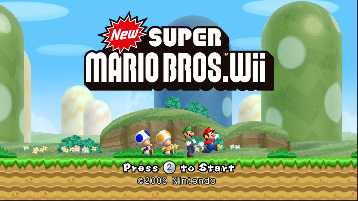Image Title Screen New Super Mario Bros. Wii.png The Nintendo