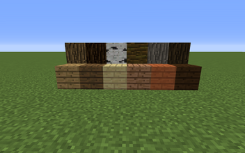 Wooden plank set
