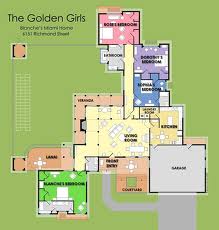 The Golden Girls House Floorplan