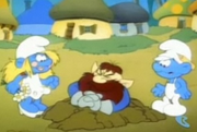 Drag queen smurfette