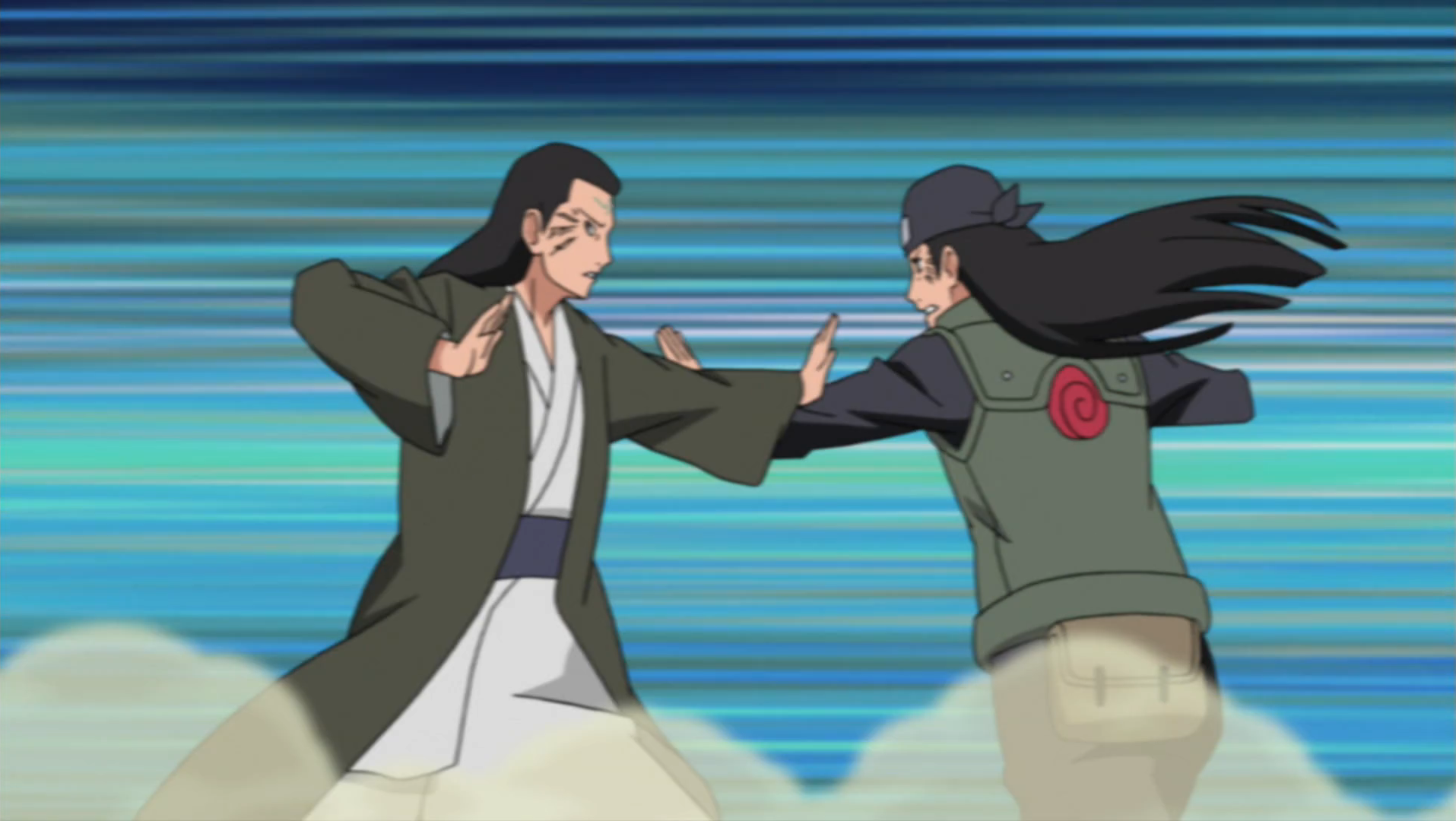 Hiashi fights Hizashi