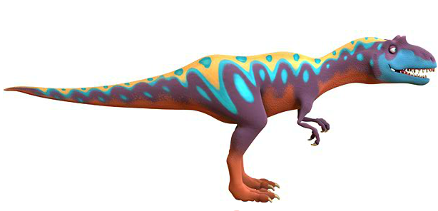 mainan allosaurus