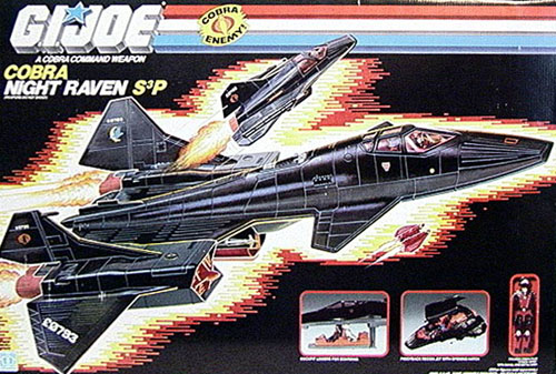 gi joe movie 3.75 echo vehicle night raven with air viper