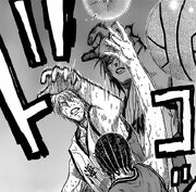 Kise copies Murasakibara's block