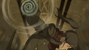 Korra haciendo Aire Control