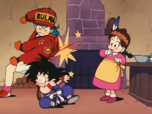 Image Bulma Hits Goku Episode 4 Dragon Ball Wiki