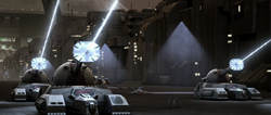 Stun tanks on Coruscant