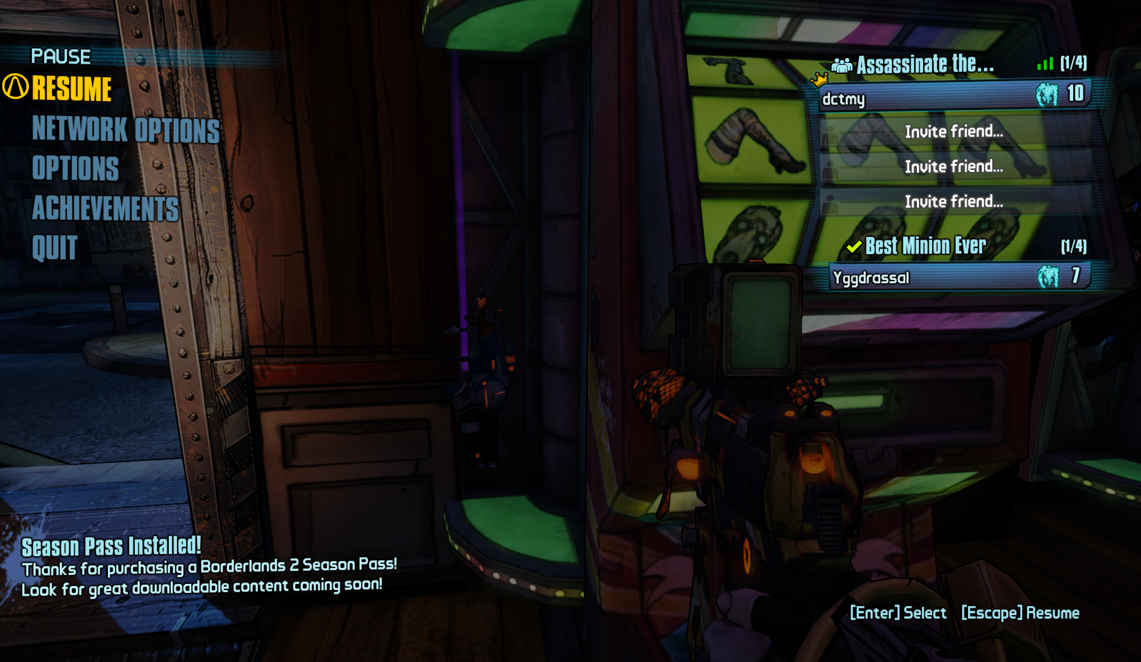 legendary from slot machine borderlands 2