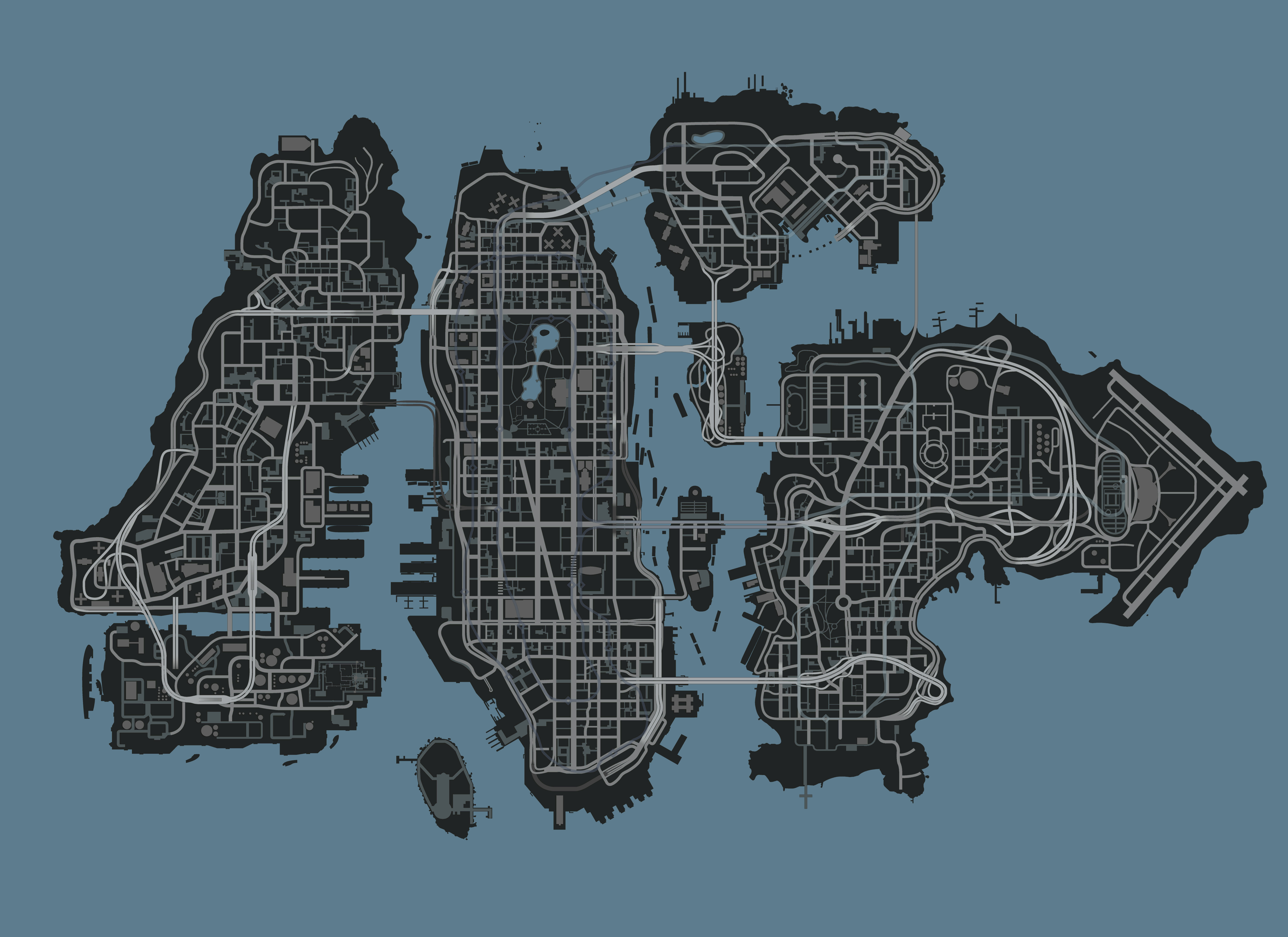 gta 4 liberty city map location