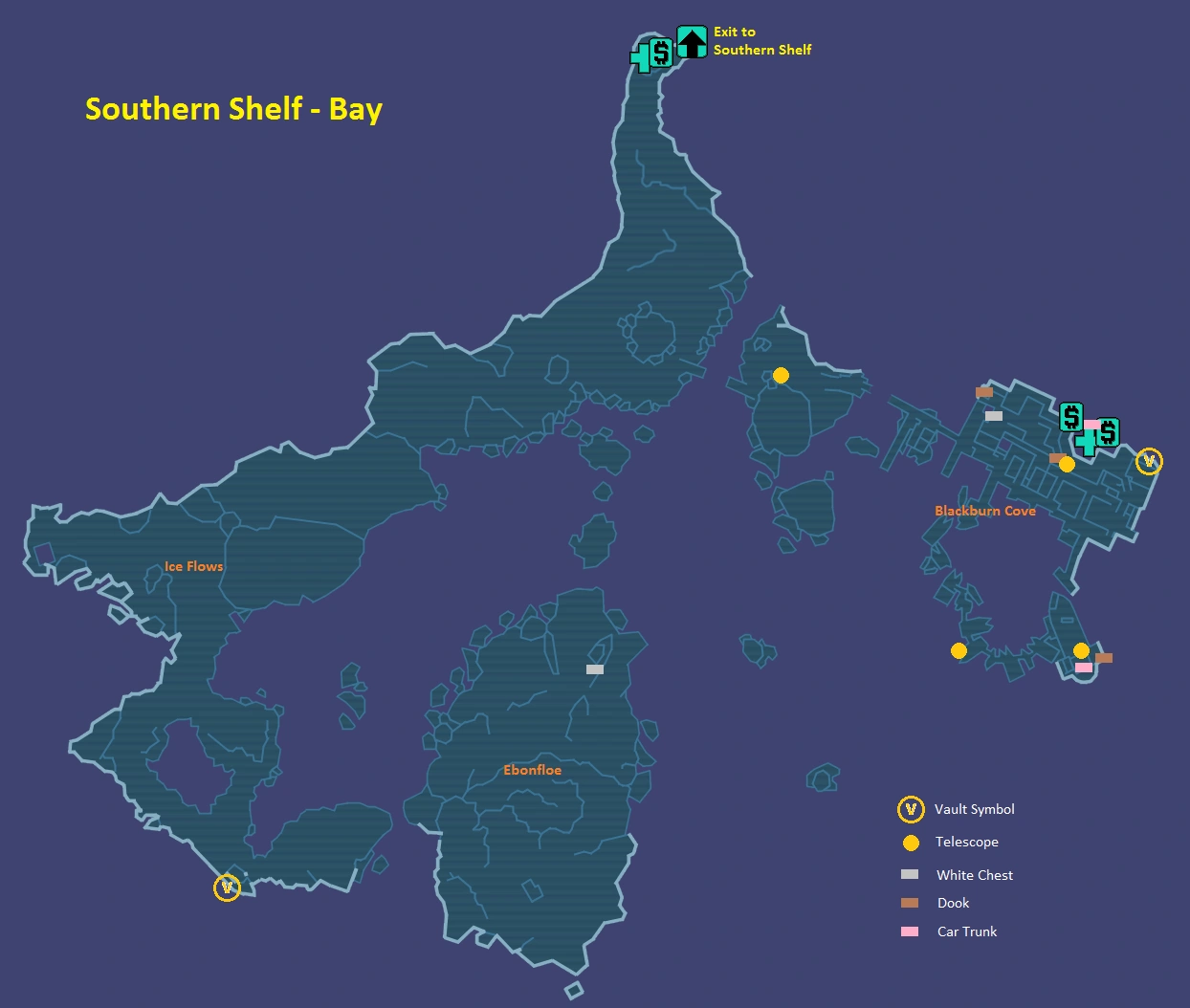 Southern Shelf Bay Borderlands Wiki Walkthroughs, Weapons