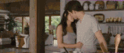 Breaking dawn part 1 honey moon edward and bella kissing in the k