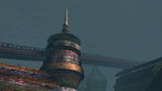 Ancient Machina City Ruins Under the Moonflow