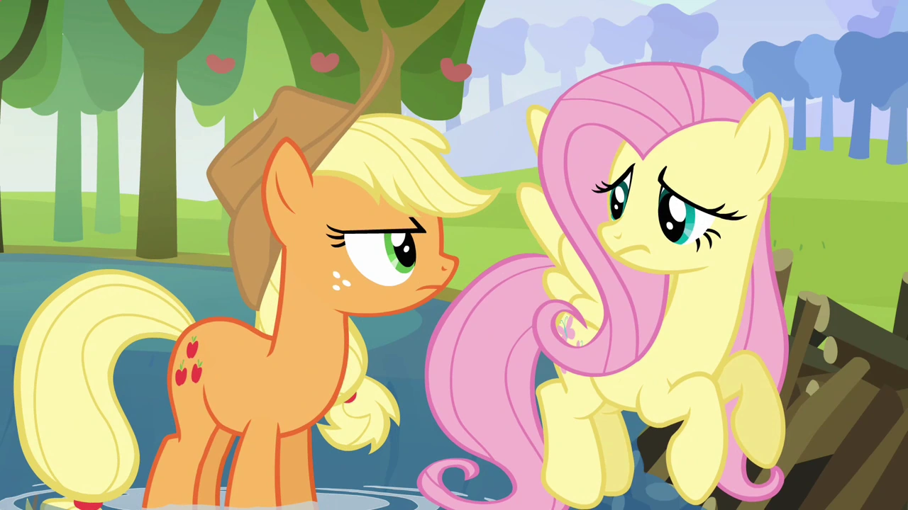 My Little Pony Applejack And Fluttershy