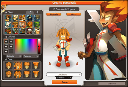 Crea tu personaje