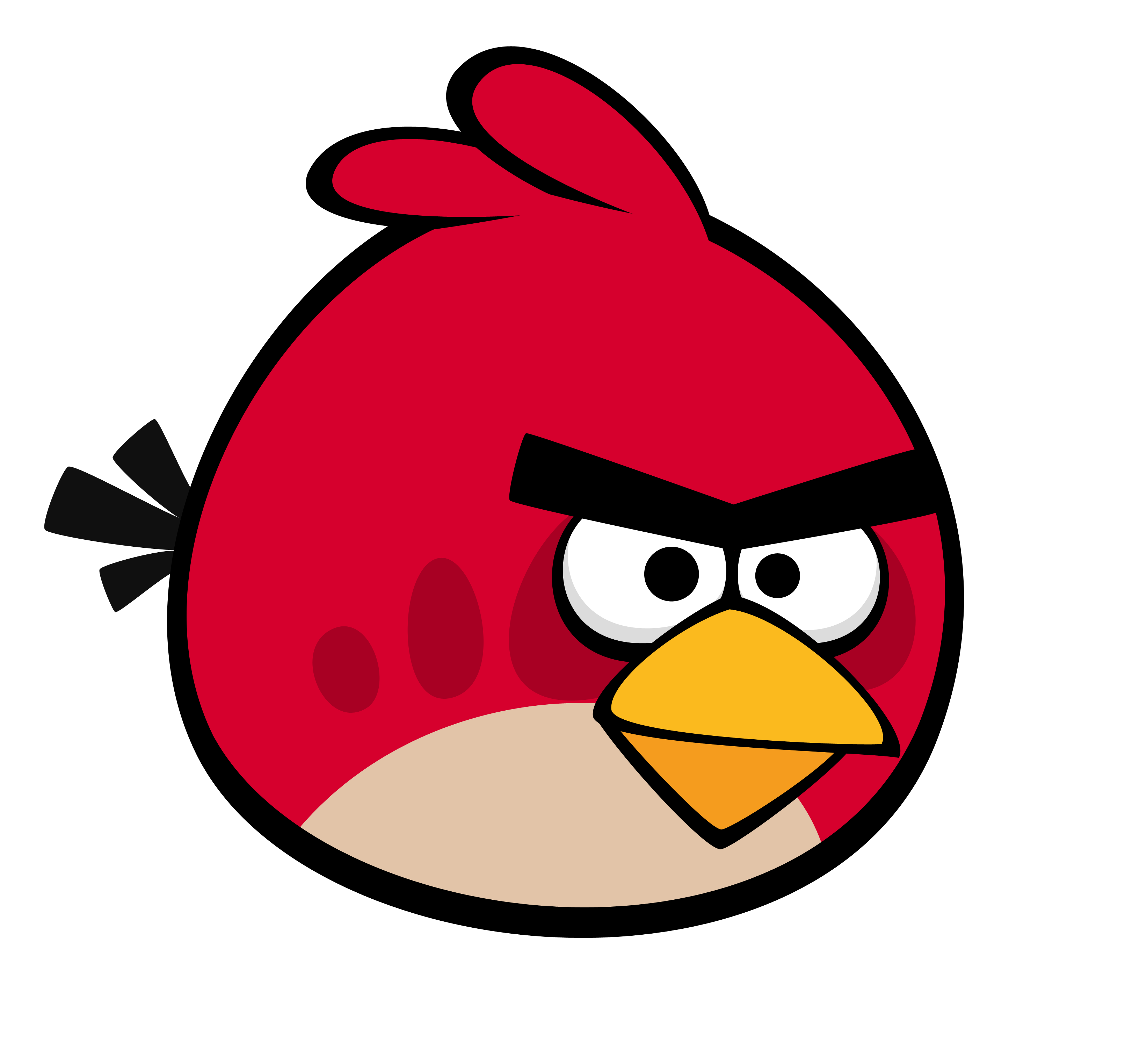 red angry bird teddy