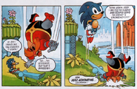Fatman makes hedgehog fly