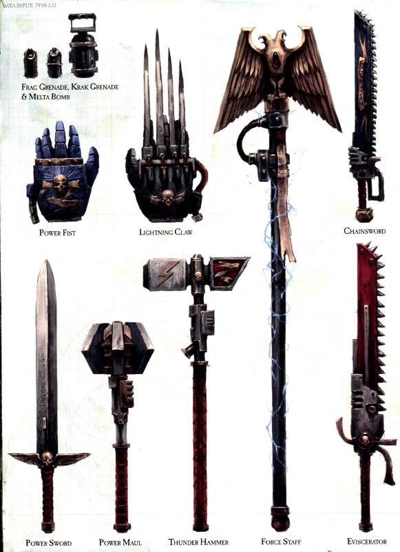 Weapons Of The Imperium - Warhammer 40K Wiki - Space Marines, Chaos ...