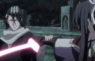 Byakuya stops Senbonzakura