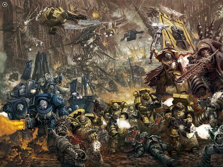 Ultramarines Marneus Calgar Puños Imperiales Darnath Lysander vs Guerreros Hierro