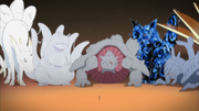Naruto se enconta com os Bijus
