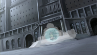 Escaping police headquarters