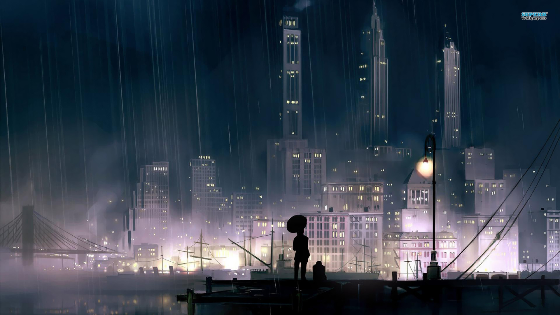 Image - Rainy-city-at-night-16438-1920x1080.jpg - RWBY Fanon Wiki