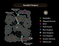 Kuradal dungeon map