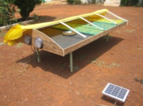 GlobolSol solar food dryer India, 11-26-13