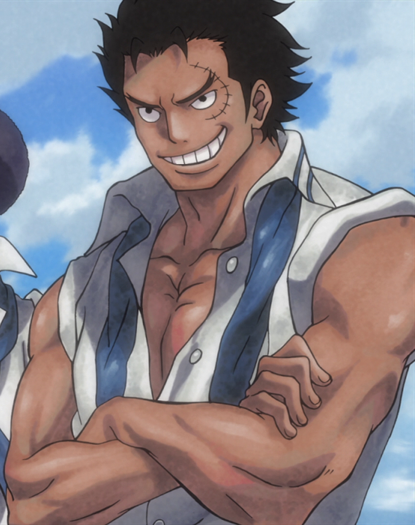 This *cough* handsome *cough* picture of Garp in his youth leads me to believe that Luffy cannot bulk up because of his devil fruit. Agree? : OnePiece